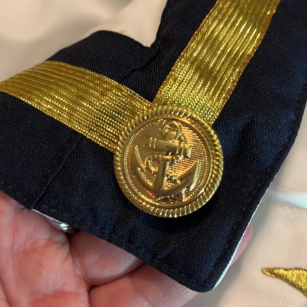 Vtg Sexy Sexy Navy Boat Captain DressUp sz Medium/Large WOW MATEY! by Delicious - Picture 16 of 16